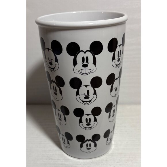 Faces of Mickey Mouse Disney Store16 Oz Ceramic Tumbler Cup - Picture 2 of 7